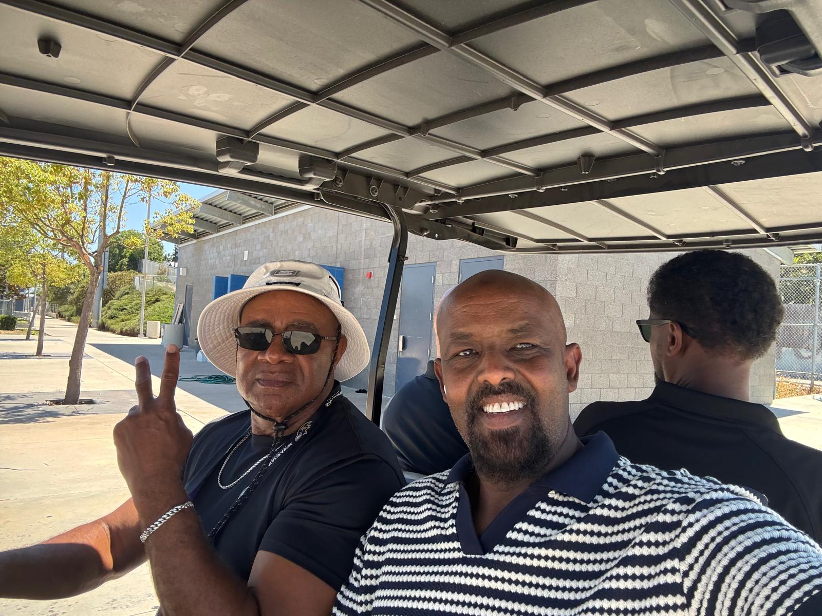 Tournament organizers at the venue